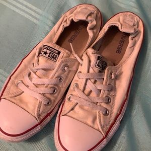 Women’s White Slip On Converse Size 9